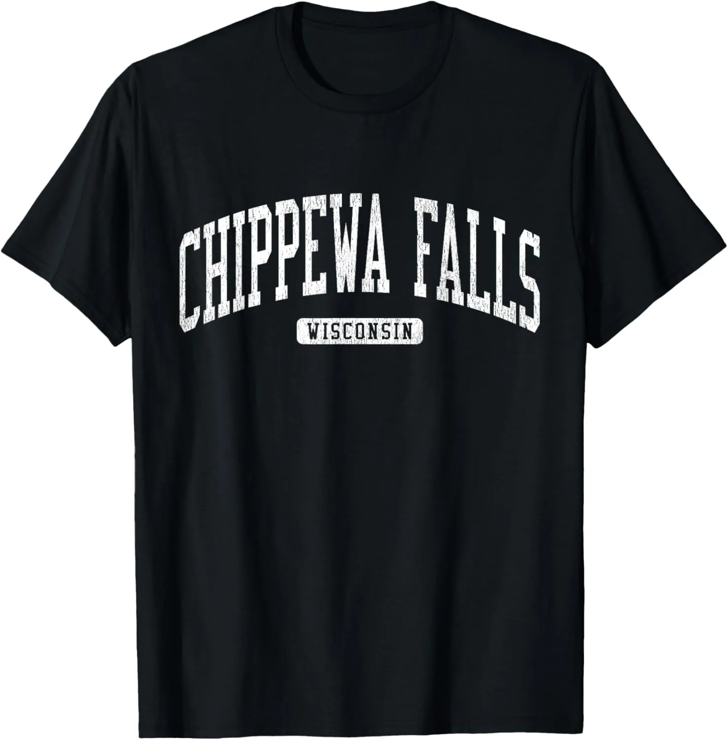 Chippewa Falls Wisconsin WI JS03 College University Style T-Shirt