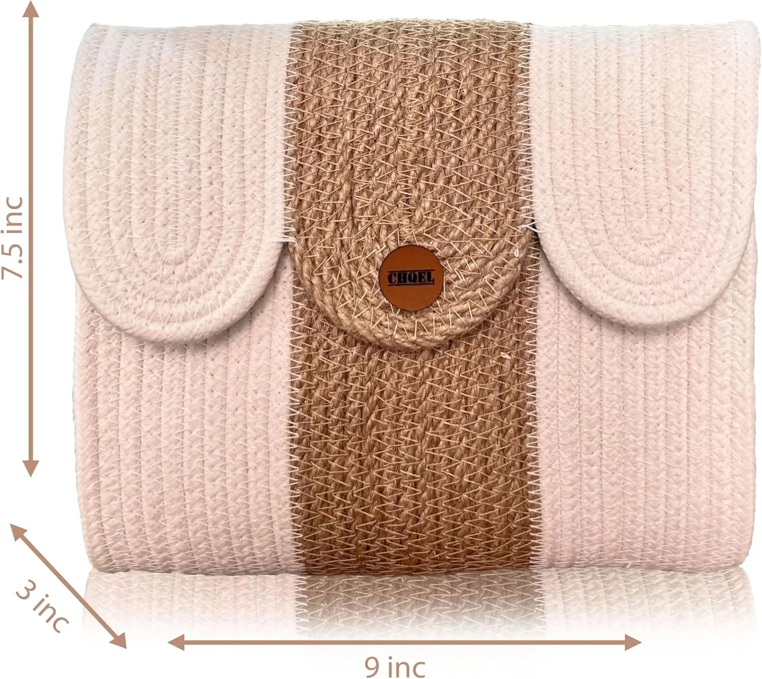 CHQEL Evening Clutch Bag for Women, Handmade Crochet Wedding Party Purse, Small Flap Formal Crossbody Handbag Evening Clutch