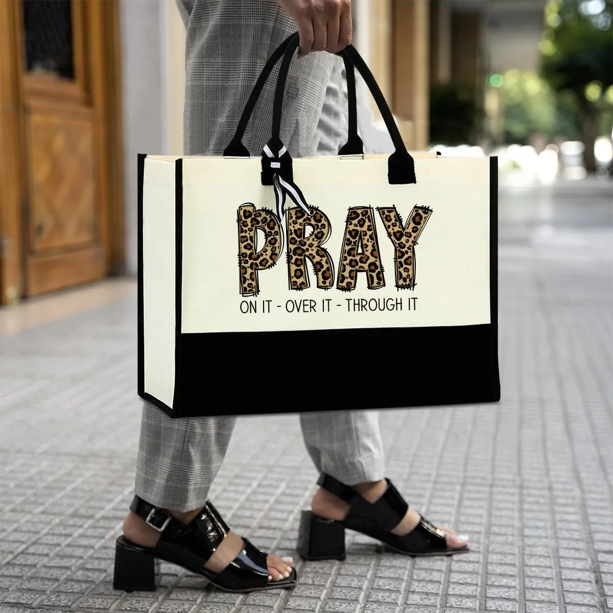 Christian Tote Bag, Motivational Religious Gifts for Women, Bible Faith Based Gifts for Christmas