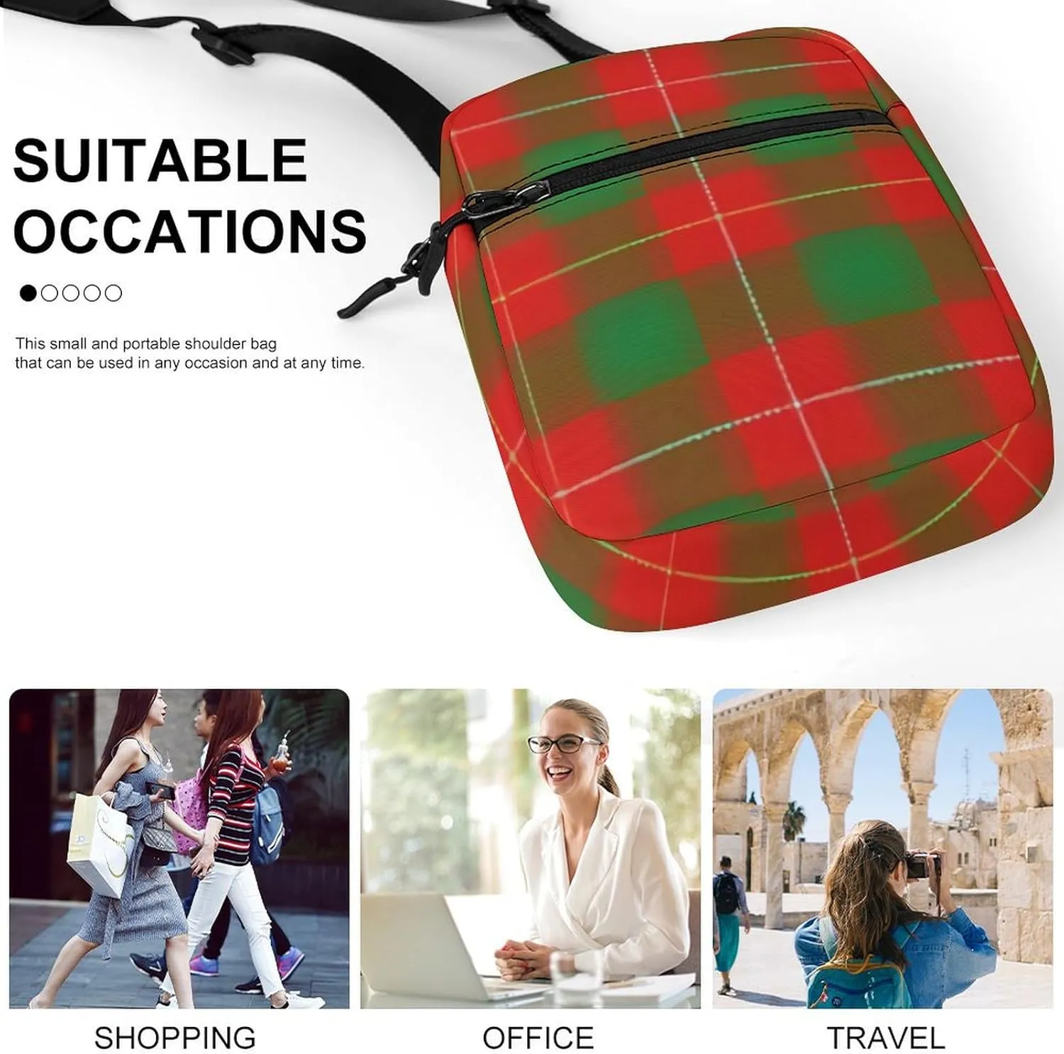 Clan MacFie Detachable Shoulder Strap Small Shoulder Bag Unisex