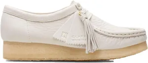 Clarks Women's Wallabee-Oxford, White Nubuck, 7.5 M