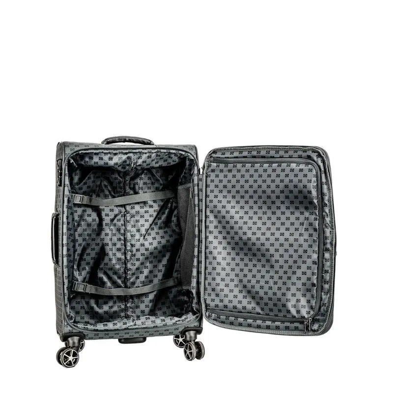 Cleveland Medium Soft Shell Suitcase in Grey