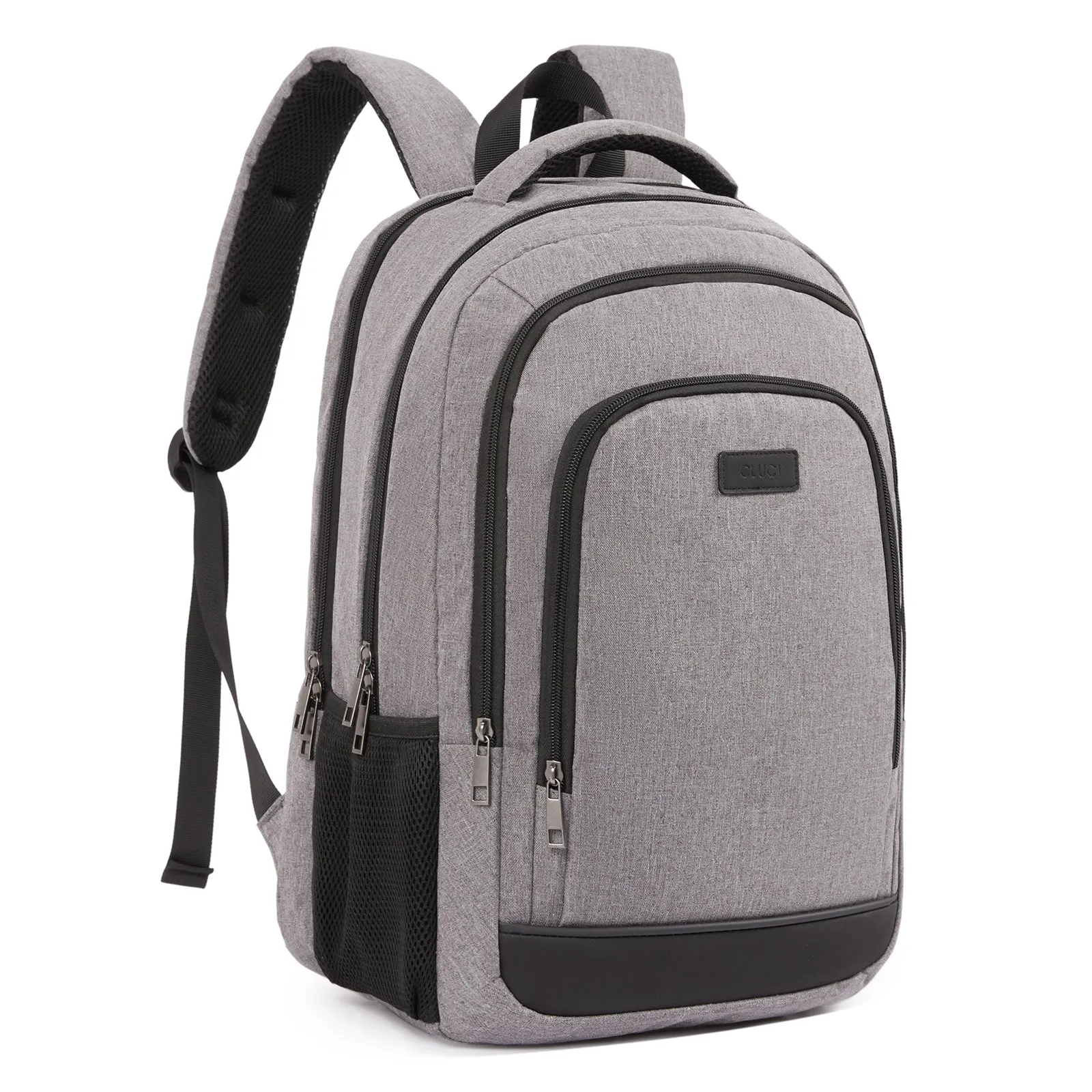 CLUCI Laptop School Backpack Water Resistant for Travel Work Fits 15.6" Laptop Business Computer with USB Charging Port