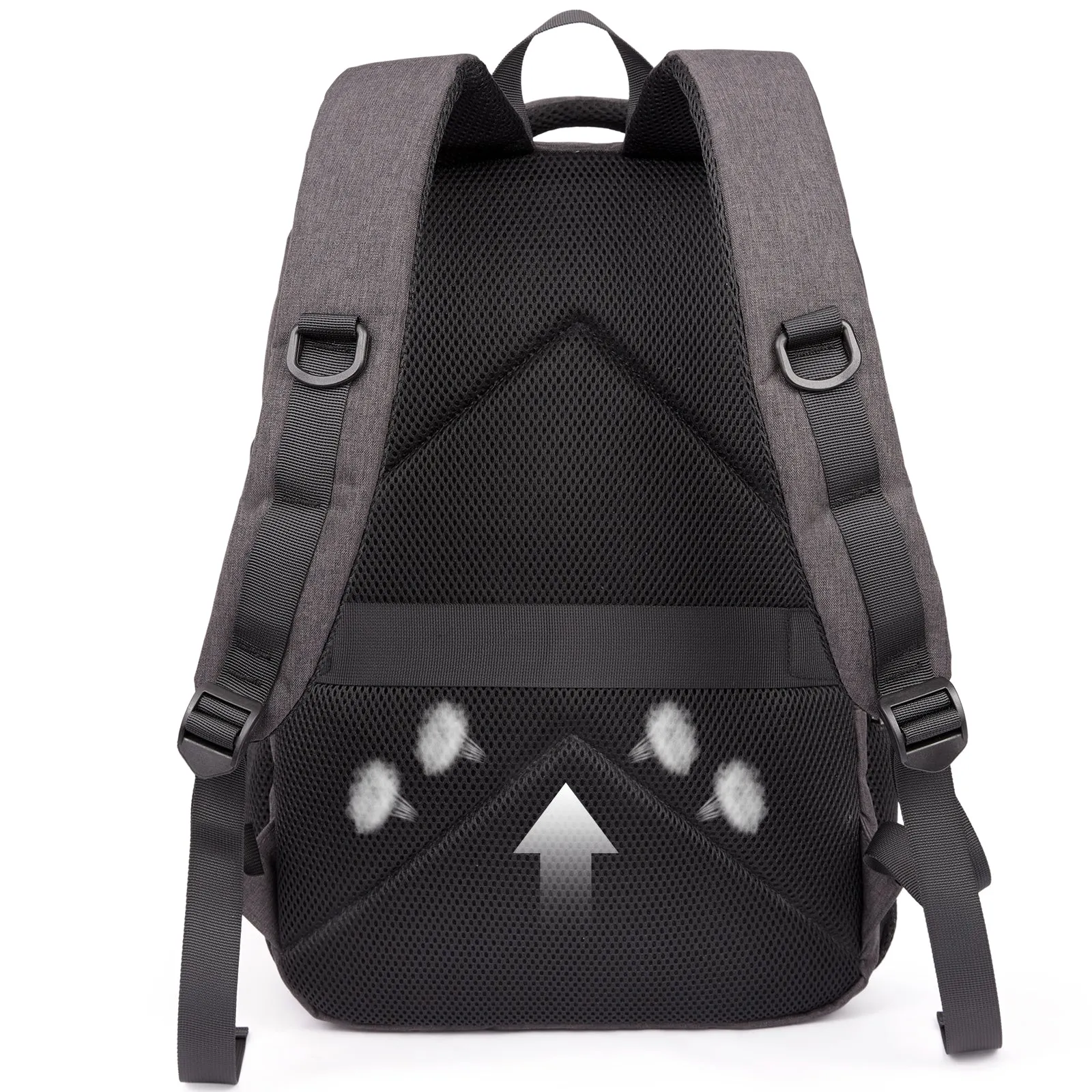 CLUCI Laptop School Backpack Water Resistant for Travel Work Fits 15.6" Laptop Business Computer with USB Charging Port