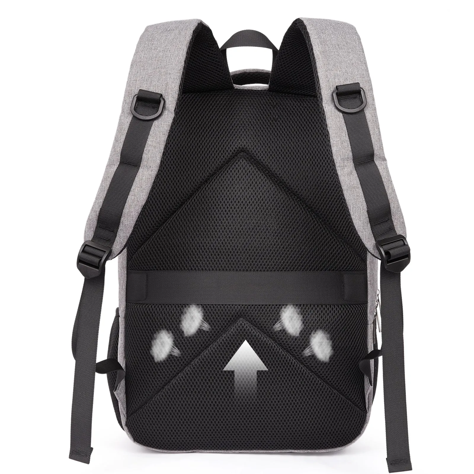 CLUCI Laptop School Backpack Water Resistant for Travel Work Fits 15.6" Laptop Business Computer with USB Charging Port