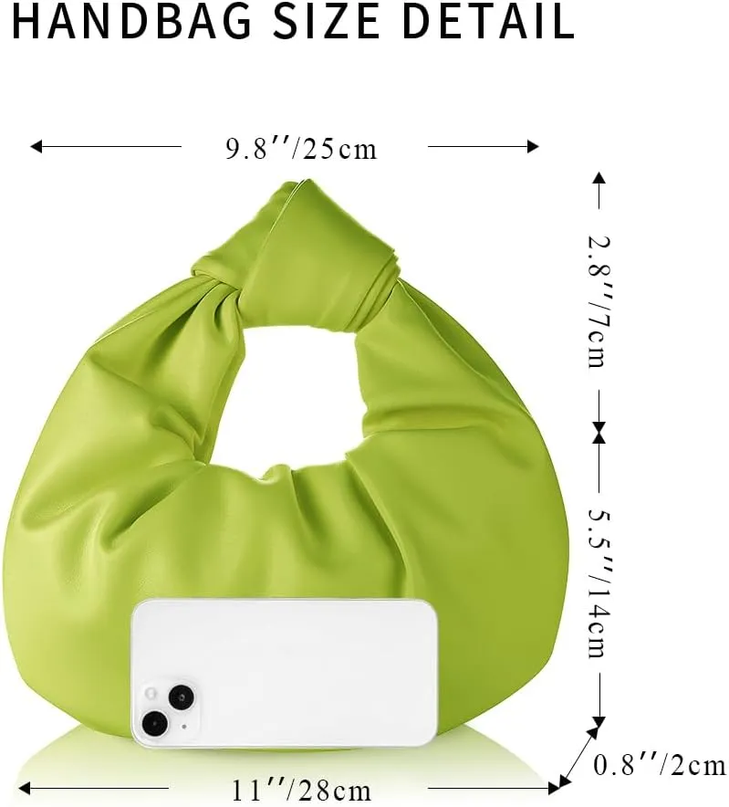 Clutch Purse for Women - Evening Clutch PU Leather Pleated Bag Designer Handbag for Party Prom Wedding