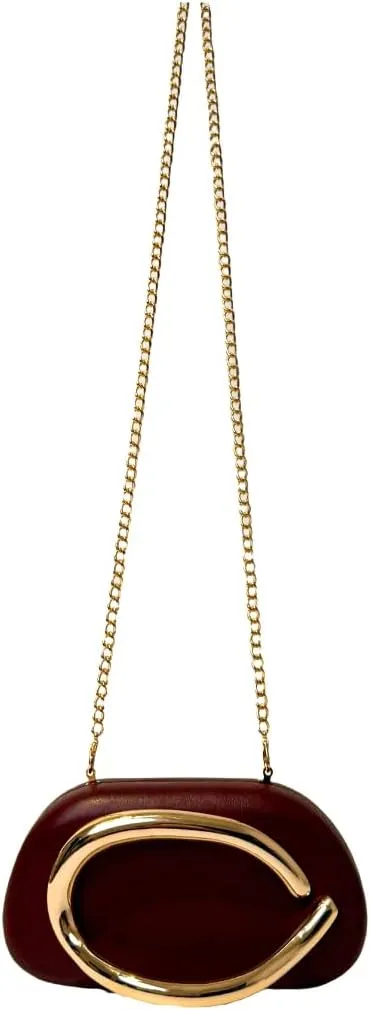 Clutch Purse for Women Gold Metal Closure Hand-held Causal Shoulder Clutch Bag for Wedding Party Prom