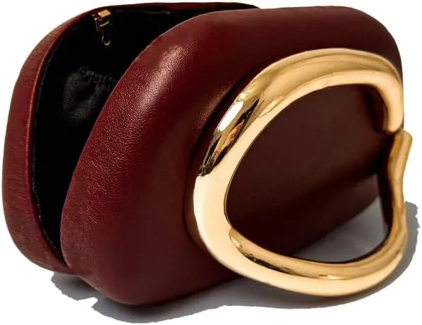 Clutch Purse for Women Gold Metal Closure Hand-held Causal Shoulder Clutch Bag for Wedding Party Prom