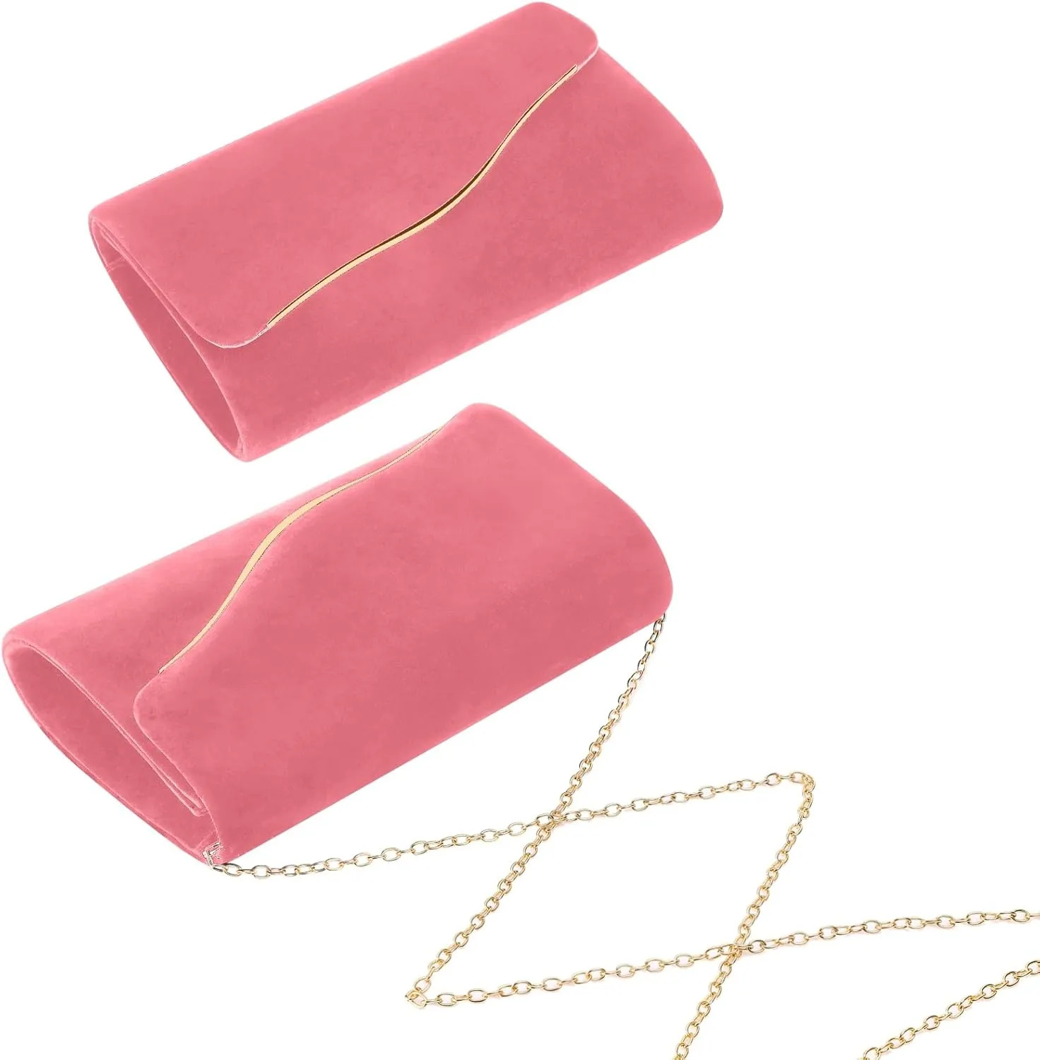 Clutch Purses for Women Evening Bag Faux Suede Formal Party Wedding Cocktail Prom