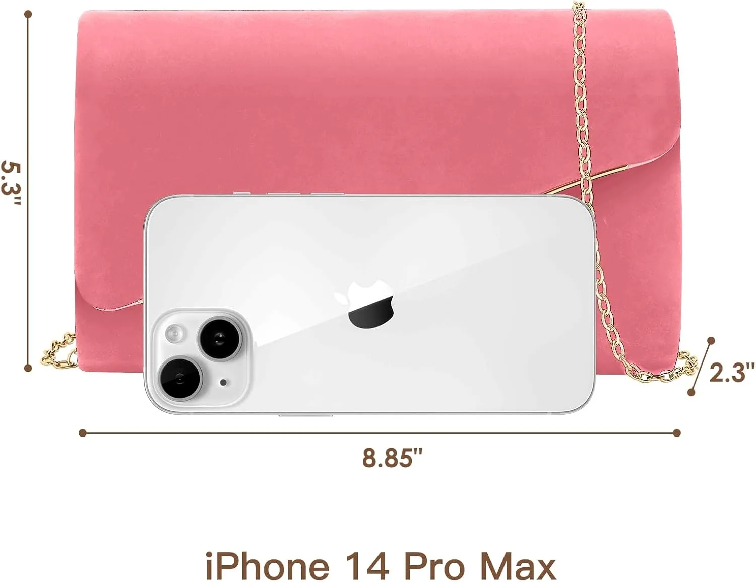 Clutch Purses for Women Evening Bag Faux Suede Formal Party Wedding Cocktail Prom