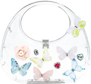 Clutch Purses for Women, Transparent Butterfly Evening Bag, Acrylic Tote Bag, Small Tote Bag, Handbags for Wedding, Prom, Parties, Travel