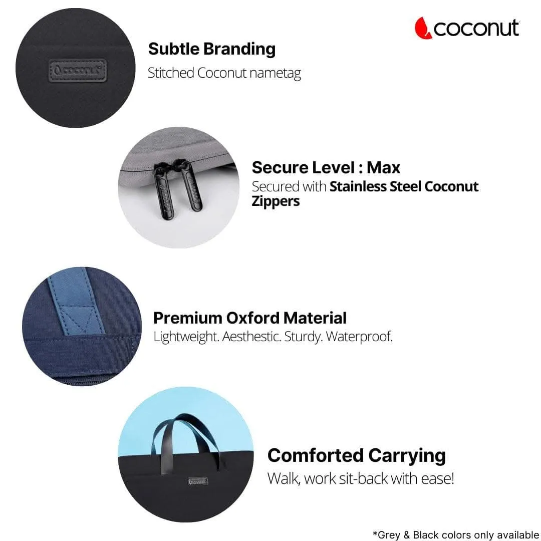 Coconut Vista Laptop Bag | Grey | 14inch