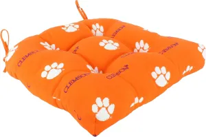 College Covers ComfySeat College Indoor/Outdoor Seat Patio D Cushion, 20" x 20", Clemson Tigers