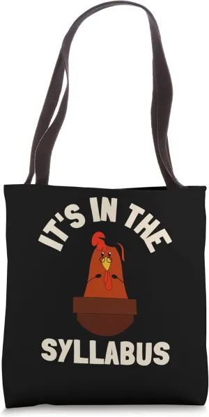 College Professor Tutor And Faculty Member - In The Syllabus Tote Bag