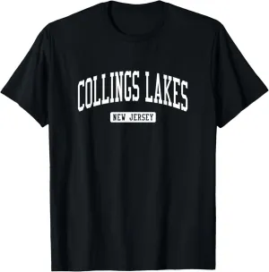 Collings Lakes New Jersey NJ Vintage Athletic Sports Design T-Shirt