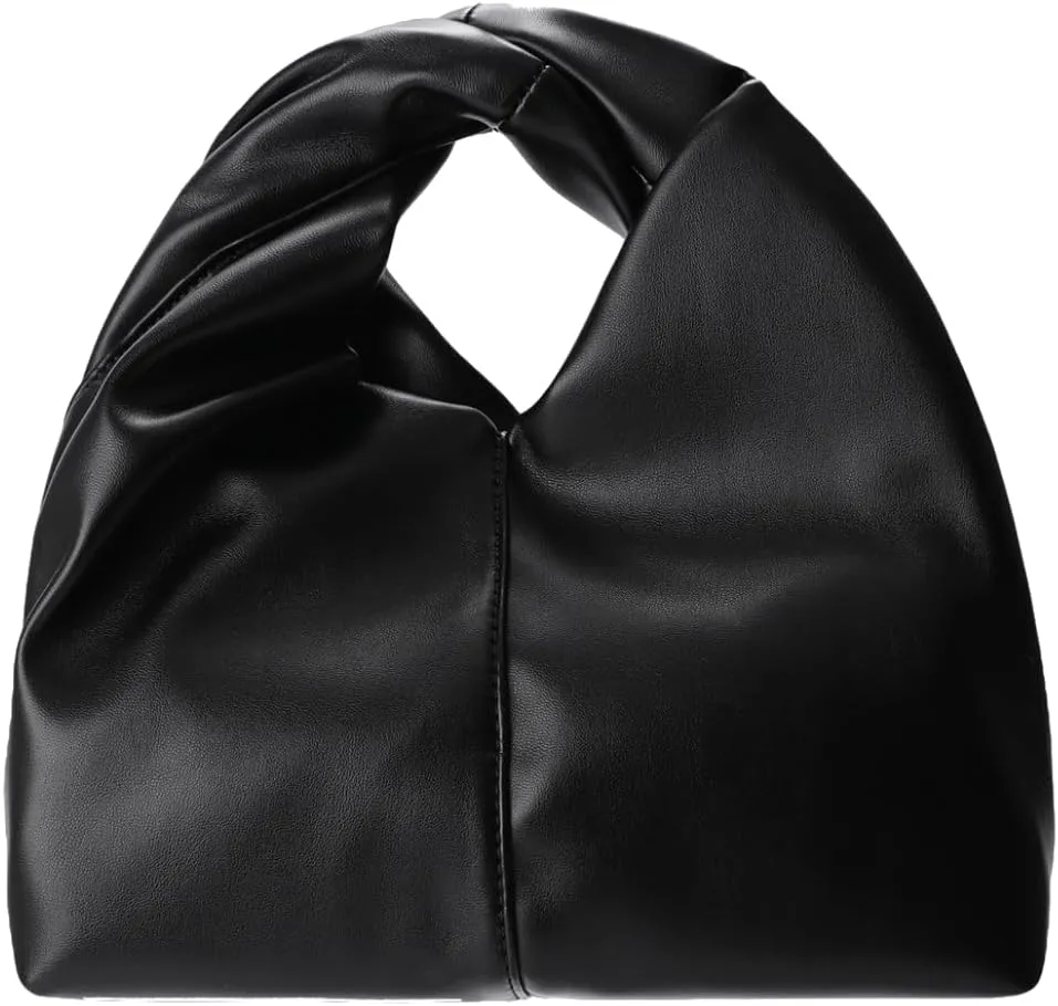 Comeon Women Clutch Purse Cloud Pouch Bag Small Ruched Hobo Tote Handbag Top Handle Soft Faux Leather Dumpling Clutch Bag