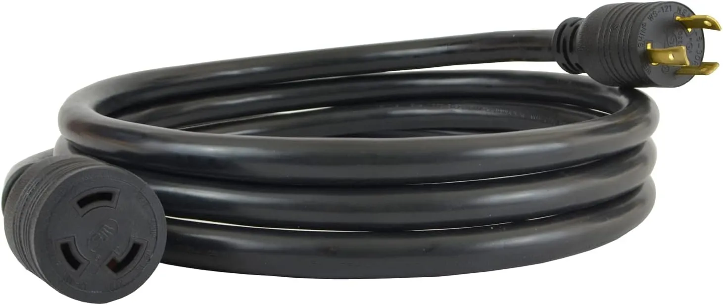 Conntek 20570: 30 Amp L5-30 Locking Style Generator Extension Cord Black 10-Feet
