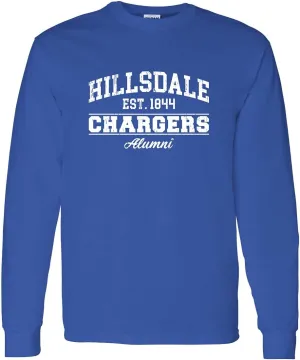 CreateMyTee Hillsdale College Alumni Unisex Long Sleeve T-Shirt - Hillsdale Chargers Apparel