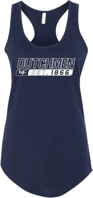 CreateMyTee Lebanon Valley College est 1866 Ladies' Tank Top - LVC Dutchmen Apparel