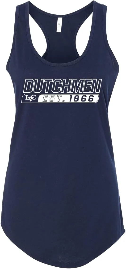 CreateMyTee Lebanon Valley College est 1866 Ladies' Tank Top - LVC Dutchmen Apparel
