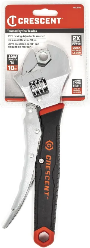 Crescent 10" Locking Adjustable Dual Material Wrench - ACL10VS