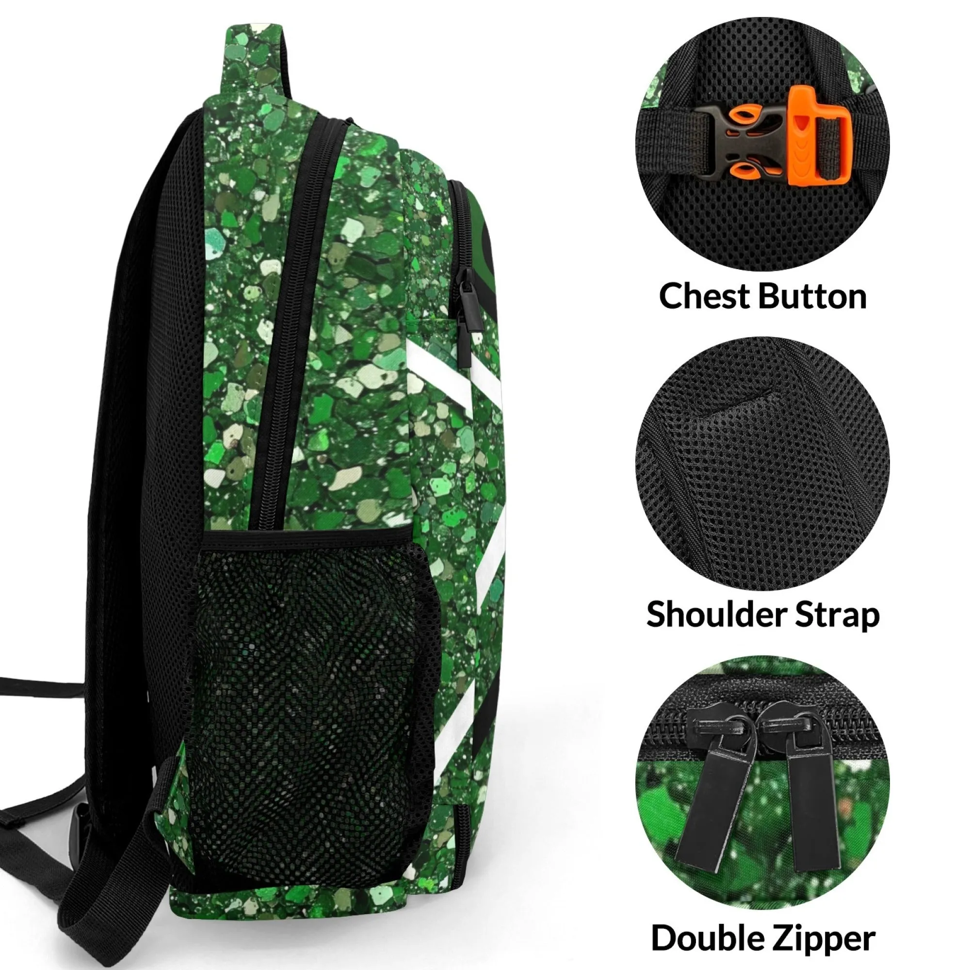 Custom Cheerleader Backpack Name Casual Bag Daypack for Women Men