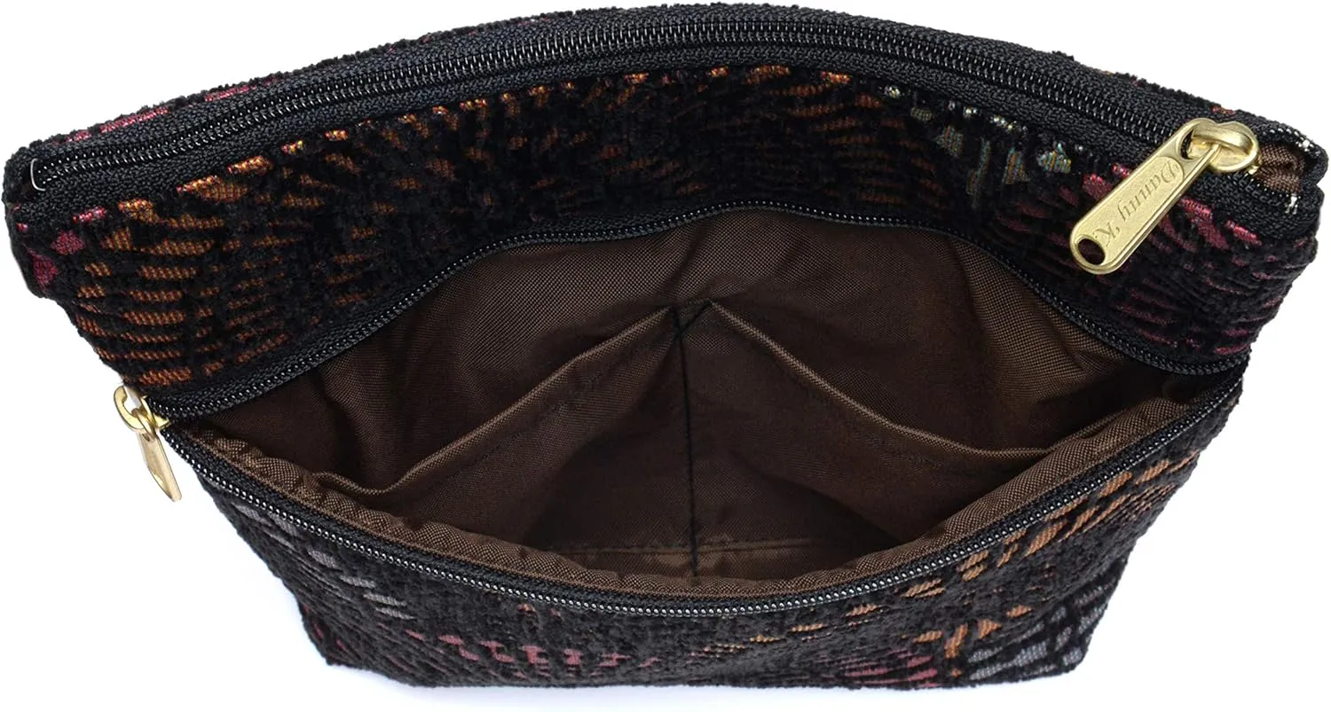 Danny K. Women's Tapestry Bella Purse Crossbody Handbag, Adjustable Cord, Handmade in USA