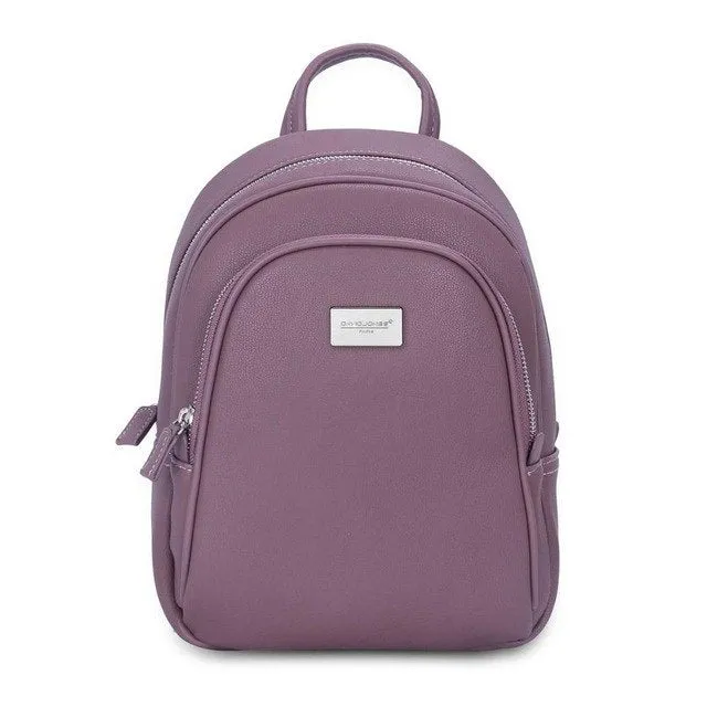 DAVIDJONES  backpack faux leather female shoulder bags