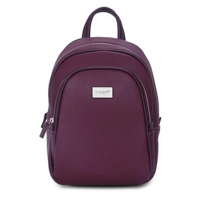 DAVIDJONES  backpack faux leather female shoulder bags