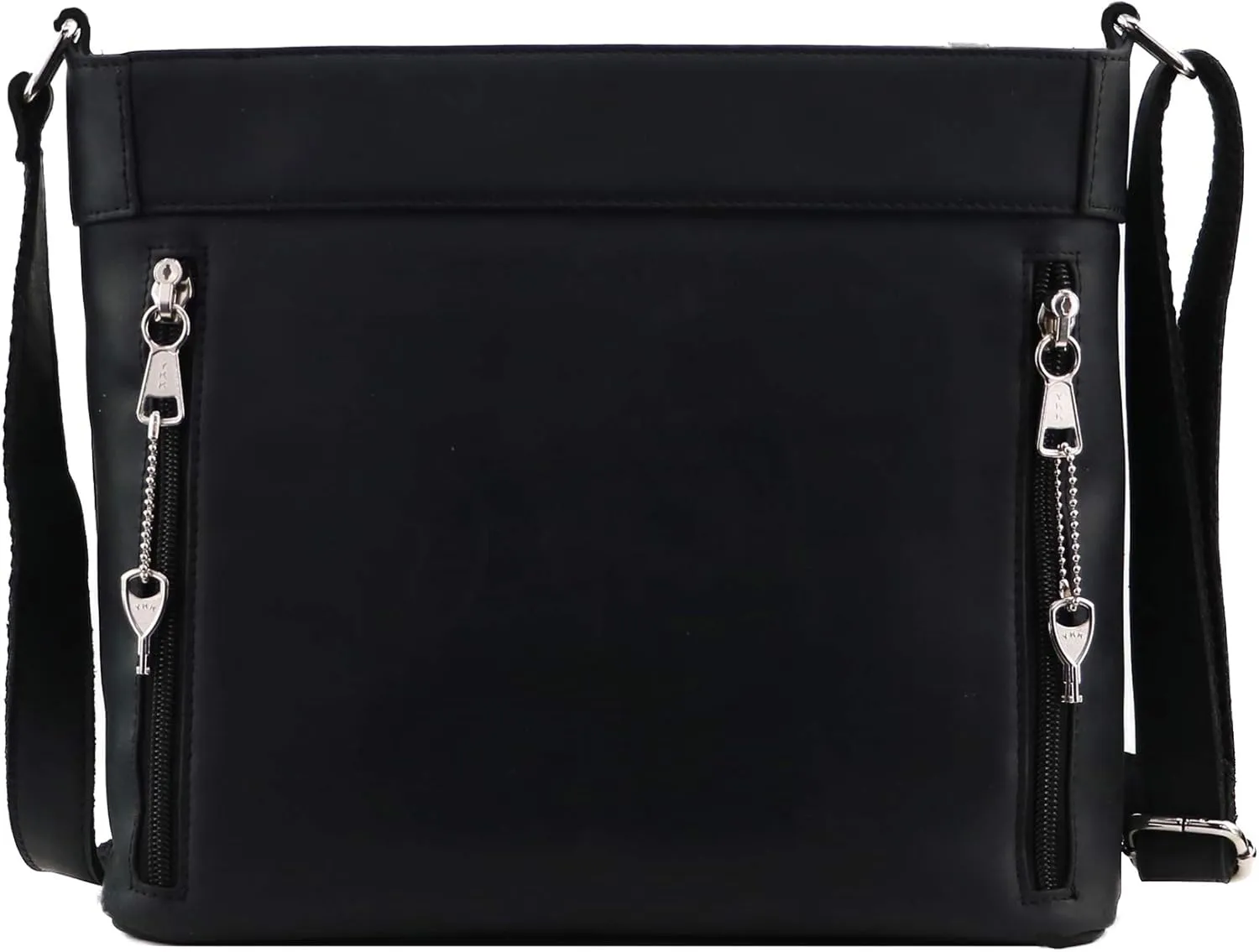 Delaney Concealed Carry Crossbody Purse Leather Handbag with Locking Gun Compartment and Adjustable Strap