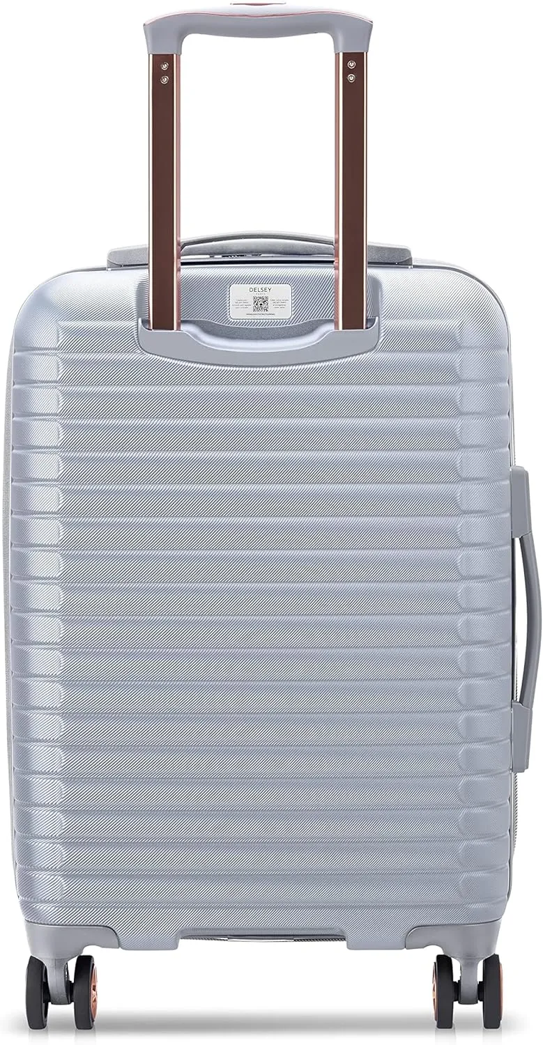 DELSEY PARIS Cruise 3.0 Hardside Expandable Luggage with Spinner Wheels, Platinum, 2 Piece Set (21/28)
