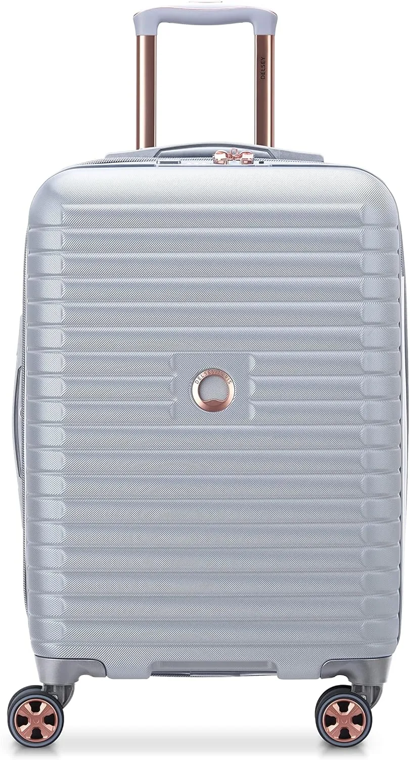 DELSEY PARIS Cruise 3.0 Hardside Expandable Luggage with Spinner Wheels, Platinum, 2 Piece Set (21/28)