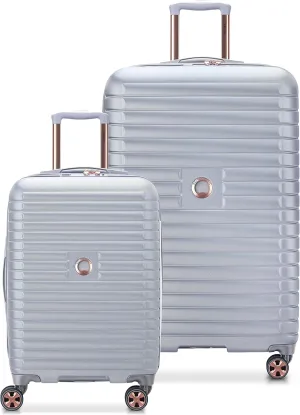 DELSEY PARIS Cruise 3.0 Hardside Expandable Luggage with Spinner Wheels, Platinum, 2 Piece Set (21/28)