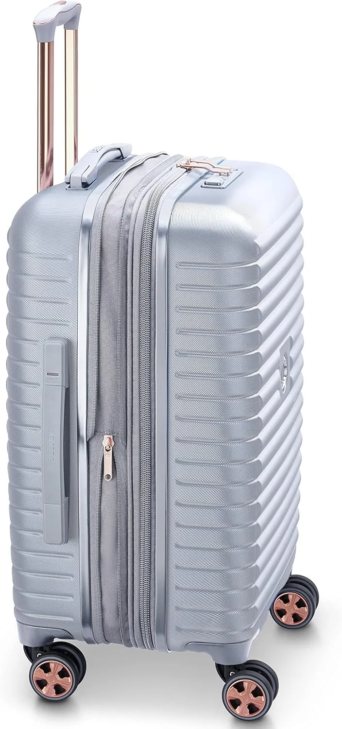 DELSEY PARIS Cruise 3.0 Hardside Expandable Luggage with Spinner Wheels, Platinum, 2 Piece Set (21/28)