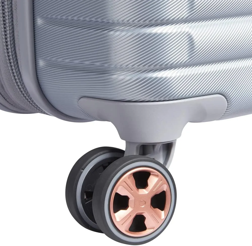 DELSEY PARIS Cruise 3.0 Hardside Expandable Luggage with Spinner Wheels, Platinum, Carry on 21 Inch