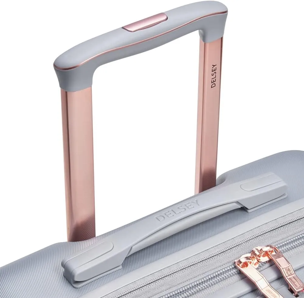 DELSEY PARIS Cruise 3.0 Hardside Expandable Luggage with Spinner Wheels, Platinum, Carry on 21 Inch
