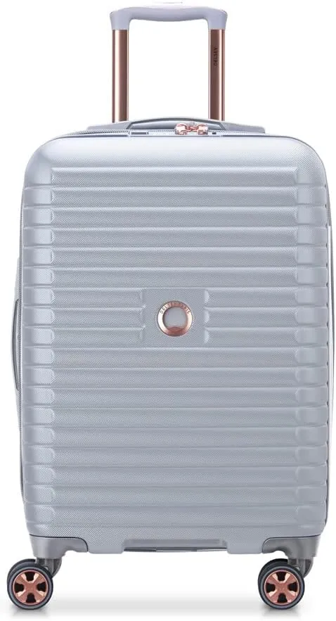 DELSEY PARIS Cruise 3.0 Hardside Expandable Luggage with Spinner Wheels, Platinum, Carry on 21 Inch