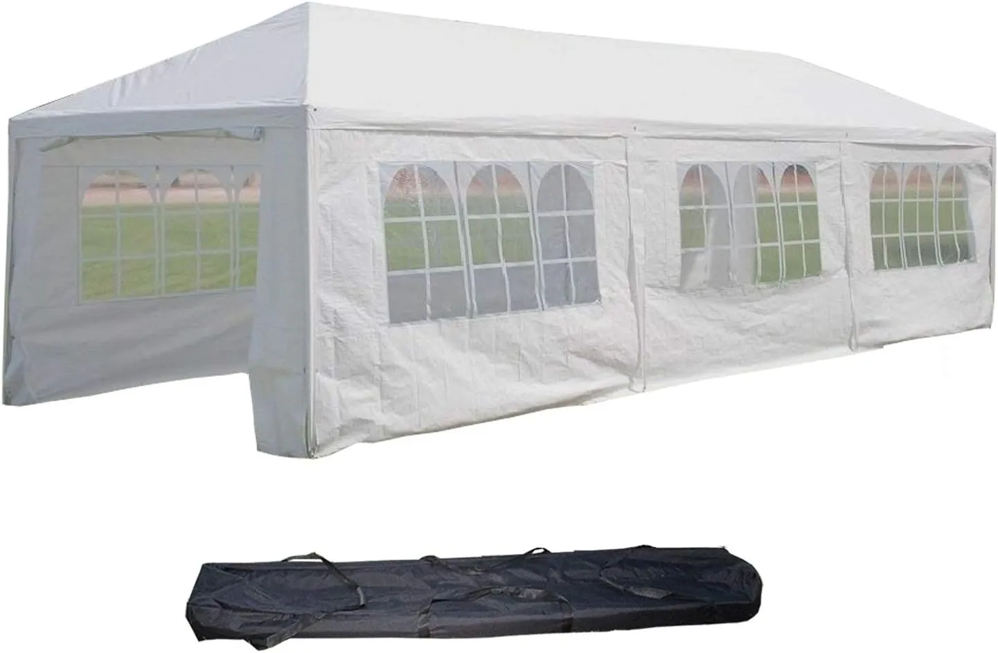 DELTA Canopies 10'x30'/12'x30'/15'x30' PE Wedding Party Tent Gazebo (10'x30' PE Tent)
