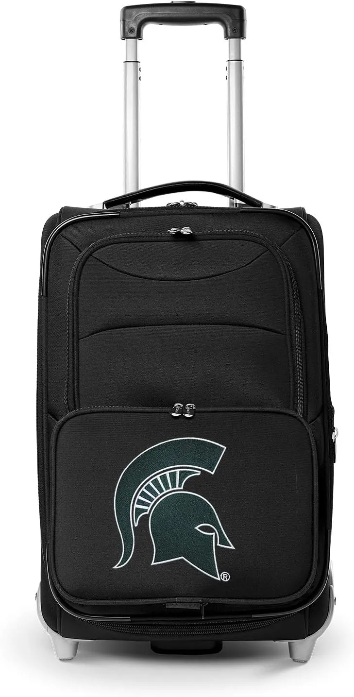 Denco Michigan State Spartans 21” Rolling Carry-On Luggage - Travel in Style – Michigan State University Officially Licensed Bag - Great for Airports & Trips