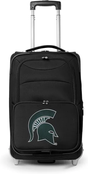 Denco Michigan State Spartans 21” Rolling Carry-On Luggage - Travel in Style – Michigan State University Officially Licensed Bag - Great for Airports & Trips