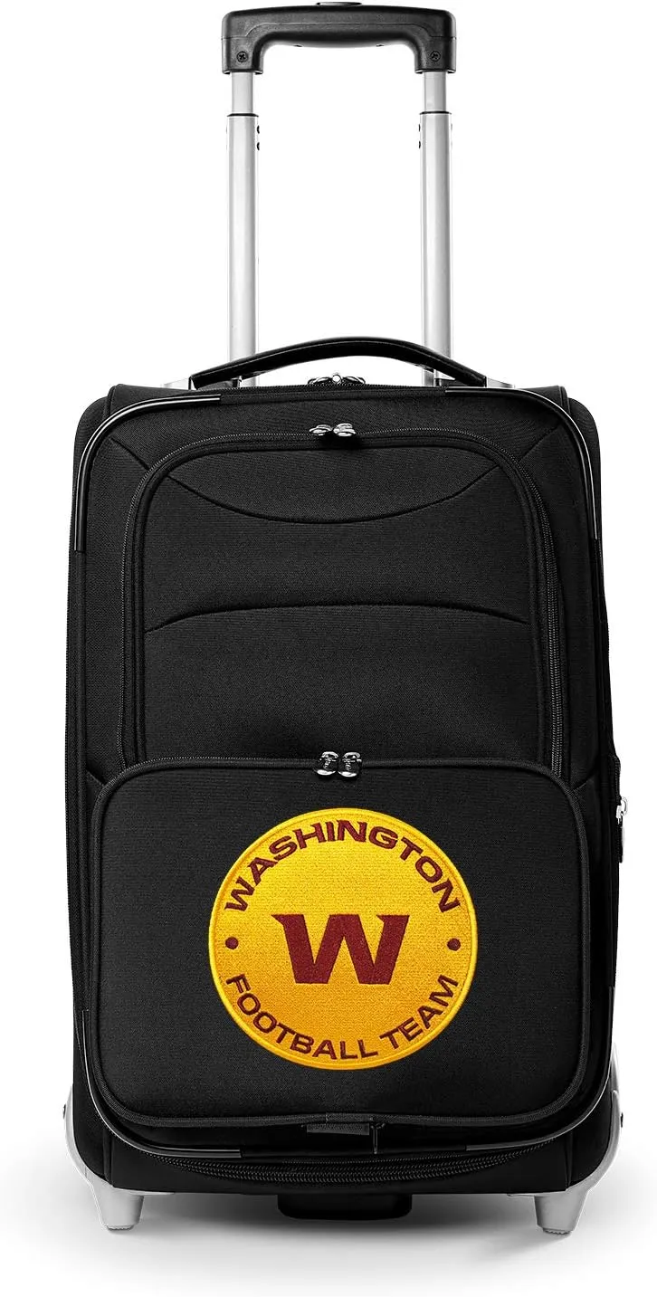Denco Washington Football Team 21” Rolling Carry-On Luggage- Travel with NFL Licensed Bag- Great for Airports and Trips