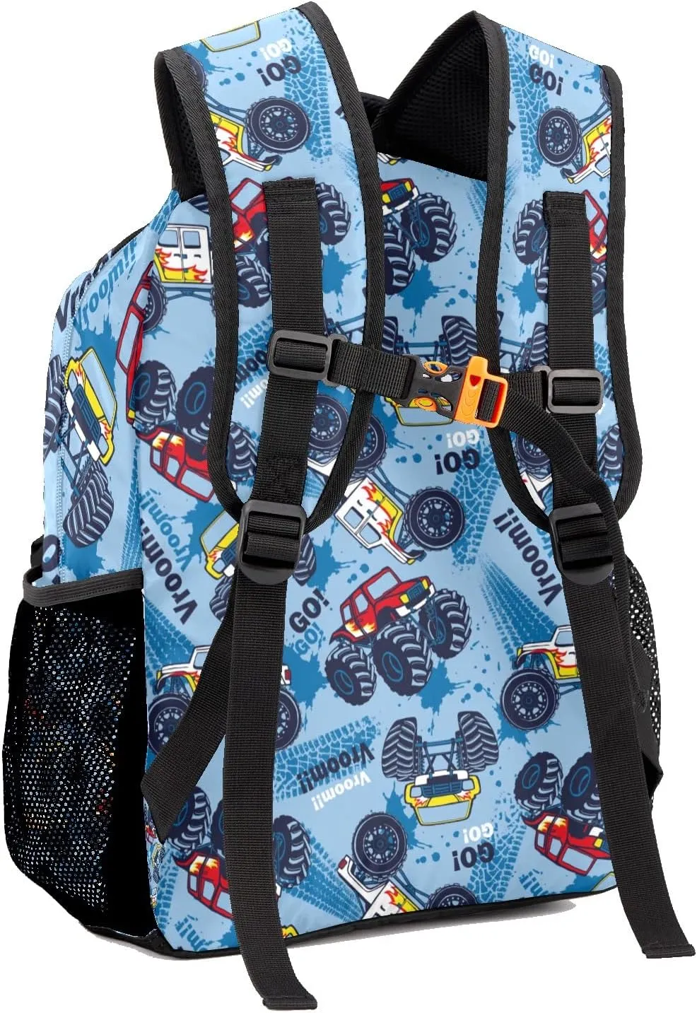 Deven Monster Truck Cars Cool Personalized Kids for Boy/Girl Teen School Backpack Travel Daypack Bag