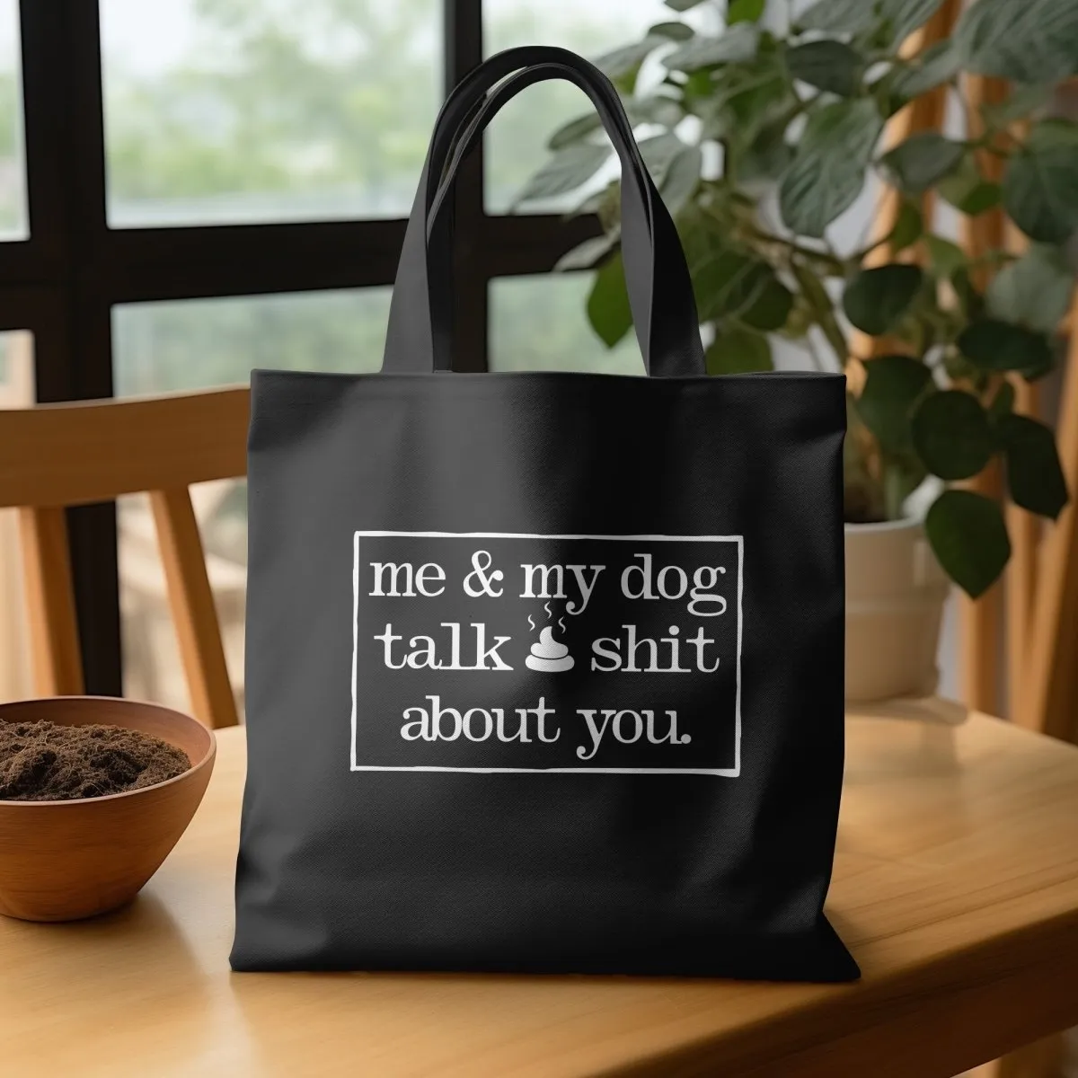 Dog Gossip Squad Tote Bags
