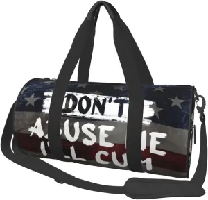 Don'T Abuse Me I'Ll Cum Duffel Bag Gym Bag Travel Sports Tote Large Foldable Beach Swim Yoga4