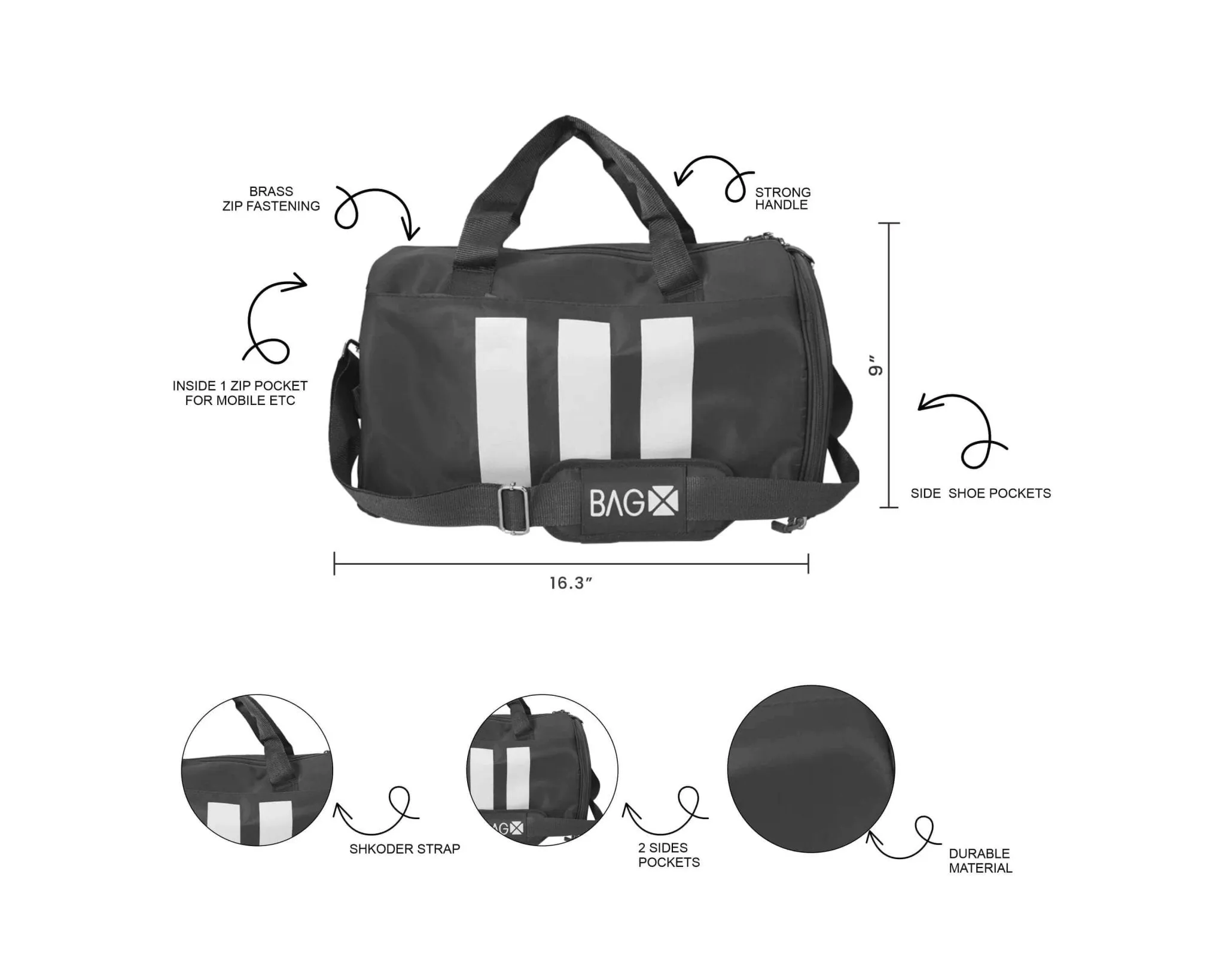 DUFFEL BAG NAVY BLUE (Standard) - LEFTOVER