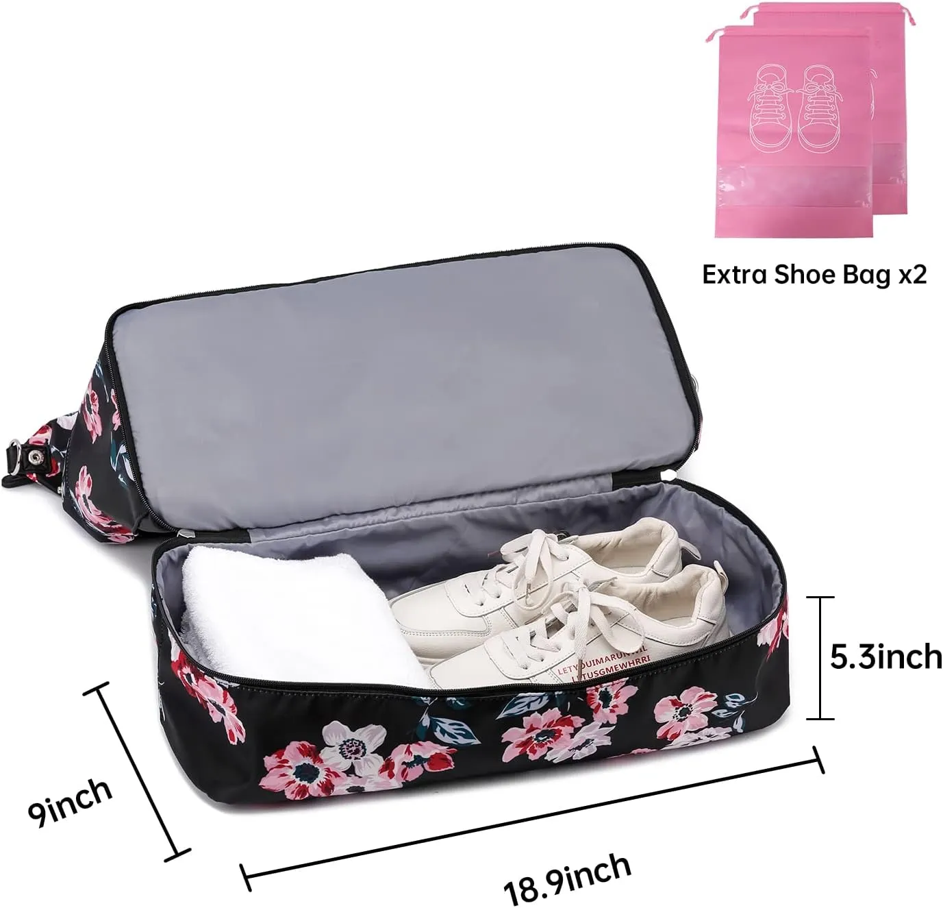 Duffle Bag for Travel, Weekender Bag with Shoe Compartment, Carry On Overnight Bag for Women with Toiletry Bag, Gym Bag with Wet Pocket, Hospital Bags for Labor and Delivery Beige