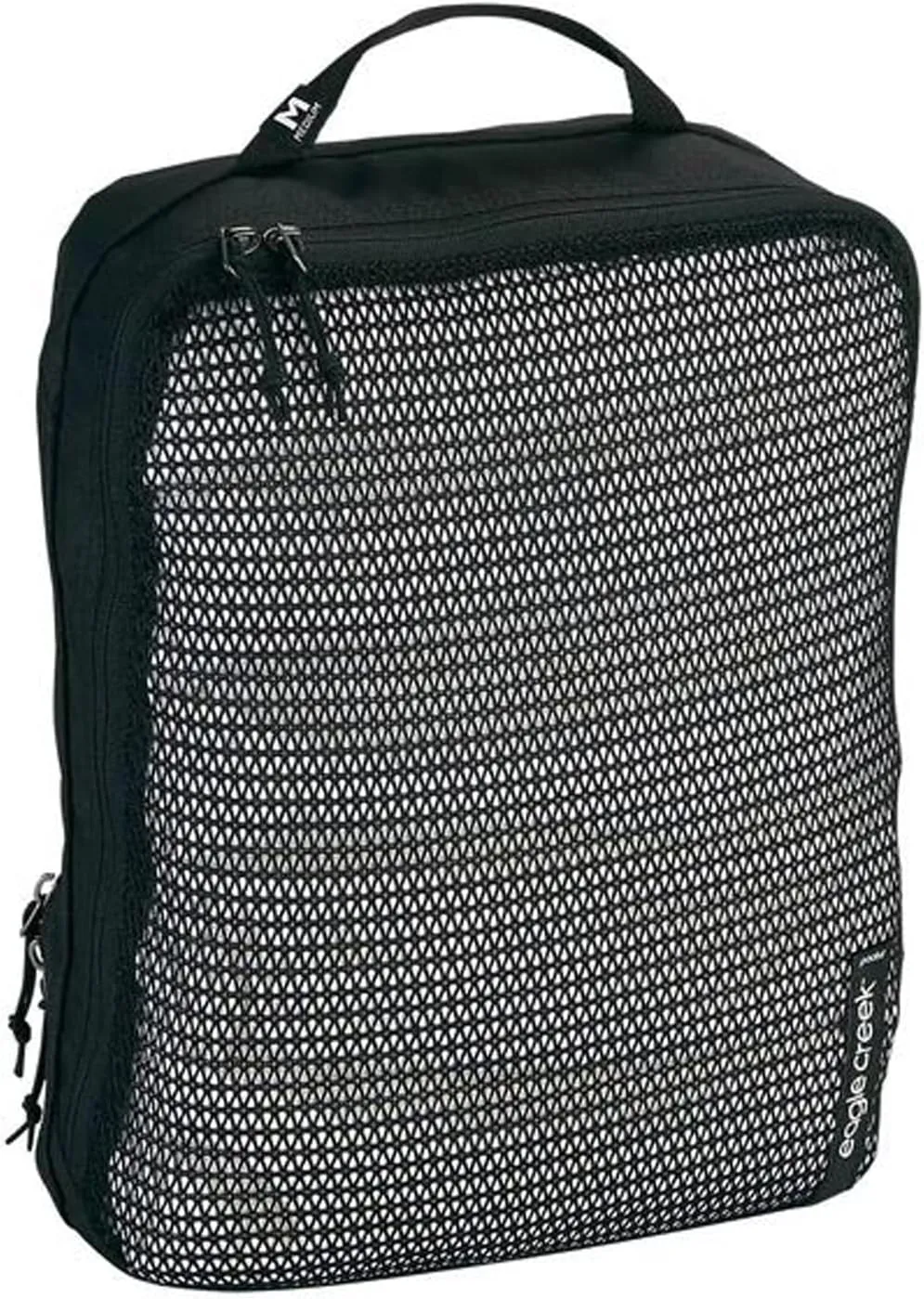 Eagle Creek Pack-It Reveal Small Clean/Dirty Packing Cubes for Travel - Durable and Ultra-Lightweight with Water-Resistant Ripstop Fabric and Internal Divider, Black