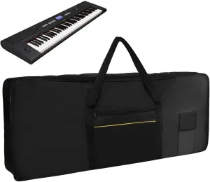 EKDJKK 61 Keys Electric Piano Keyboard Gig Bag, Portable Electric Piano Keyboard Case, 61 Note Keyboard Bag, Piano Padded Case with Shoulder Strap and Storage Pocket, 38.6”×16”×5”