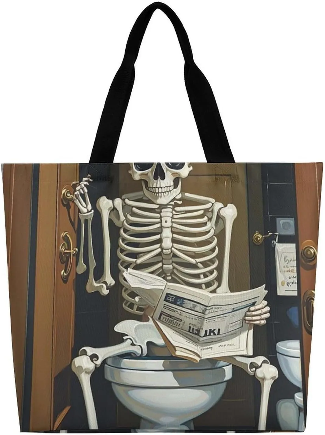Electric Guitar Music Tote Bag for Women Reusable Grocery Shoulder Bag Shopping Bags for Travel, Groceries