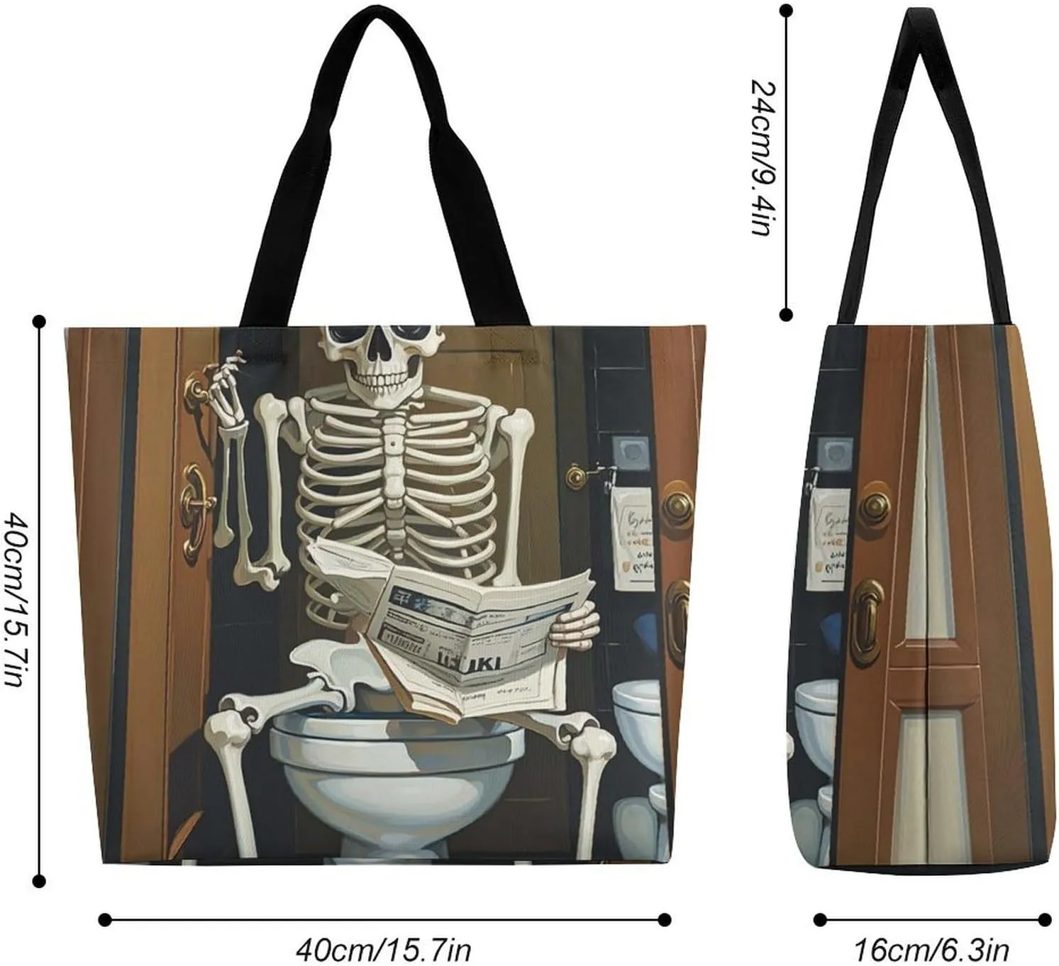 Electric Guitar Music Tote Bag for Women Reusable Grocery Shoulder Bag Shopping Bags for Travel, Groceries